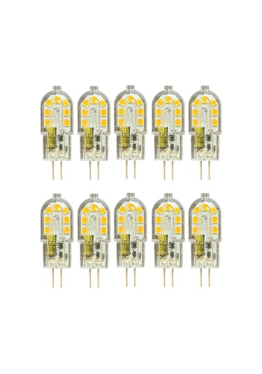10 Adet Osaka 12volt 3w Sarı Işık 3000k G4 Duylu Led Kapsül Ampul