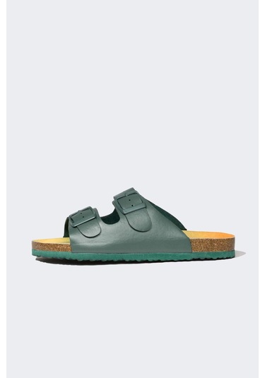 DeFacto Erkek Çocuk Düz Taban Çift Bantlı Suni Deri Terlik B8773A824SMKH140