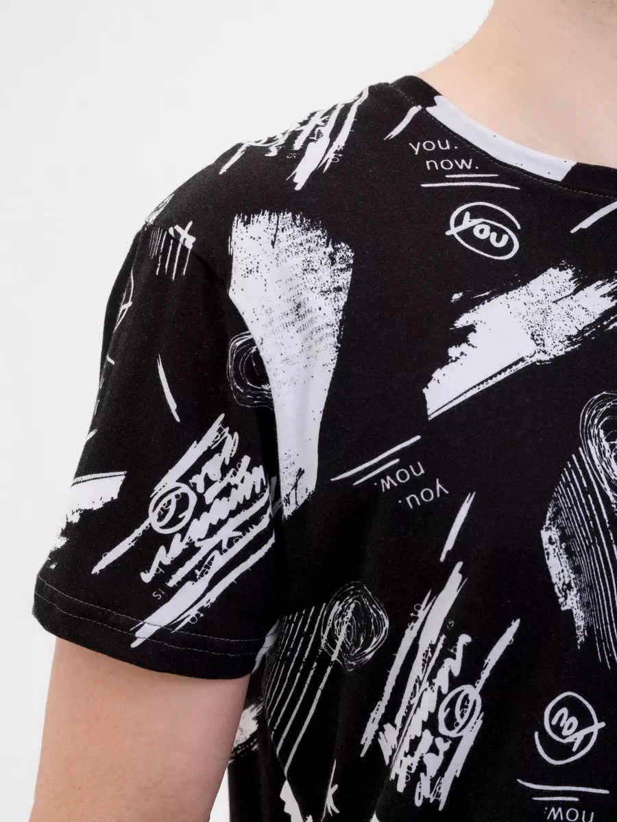 Natıvıa Pamuklu Baskılı Tişört 231376556 Siyah