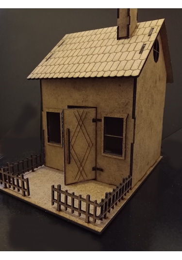 TLR hobi Tlrhobi Bahçeli Ev Ahşap Maket