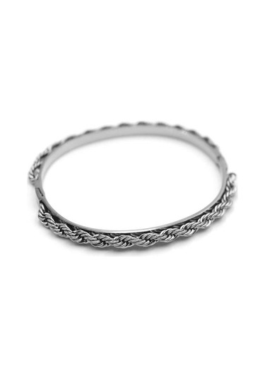 Örgü Bilezik - Gümüş Gümüş