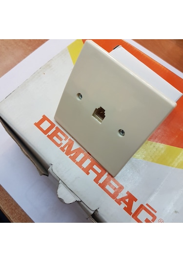 Dmr Demirbağ Soketli Tlf Prizi Rj11 Nümeris Telefon Prizi 1 Adet