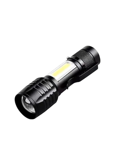 Wison Ws-5454 Taktik El Feneri Usb Şarj Edilebilir Kamp Feneri Cob Zumlanabilir Mini Taşınabilir El Çok Renkli