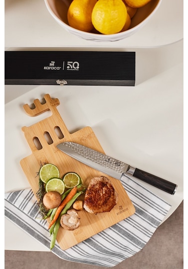 Karaca 50. Yıl İmza Koleksiyonu x Damascus Santoku Bıçağı