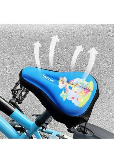 Suntek Çocuk Bisikleti Koltuk Minderi Örtüsü Küçük Mavi-m Mavi