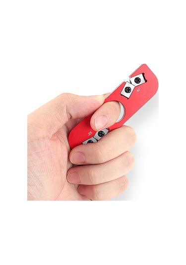 Pazly Çift Kafa Kalemtıraş Taşınabilir Bileme Aleti, Tungsten Çelik, Mini, Siyah, Keskinleştirme Bıçağı