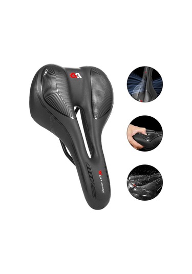 West Bıkıng Yp0801128-129 Darbeye Dayanıklı Bisiklet Selesi Nefes Alabilir Mtb Yol Bisiklet Koltuk Minderi - Yıllık Halka Desenli Silikon Tip