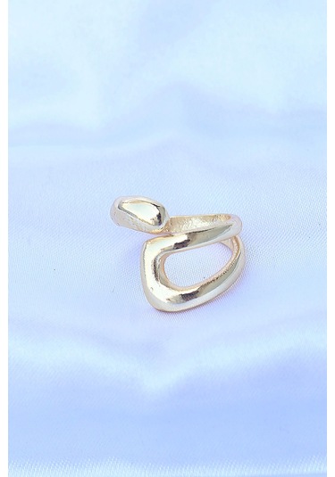 Pirinç Gold Renk Ayarlanabilir Yüzük Çok Renkli