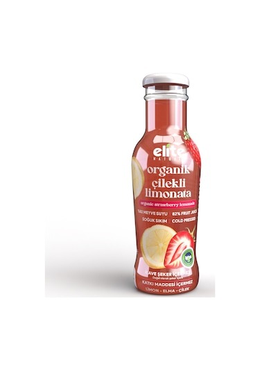 Elite Organik Çilekli Limonata 250 Ml