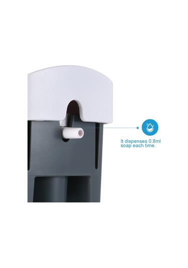 Chuangdıan-300 Ml Duvara Monte Tek Kafa Manuel Sabunluk Duş Jeli,beyaz Diğer