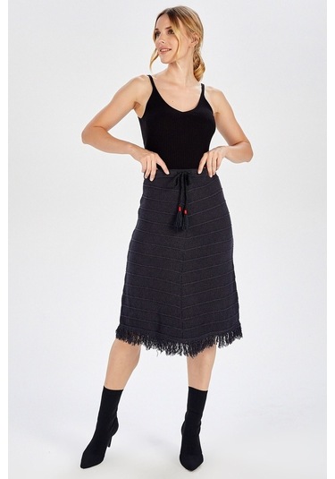 Peraluna Antrasit Renk Bohem Etek Antrasit