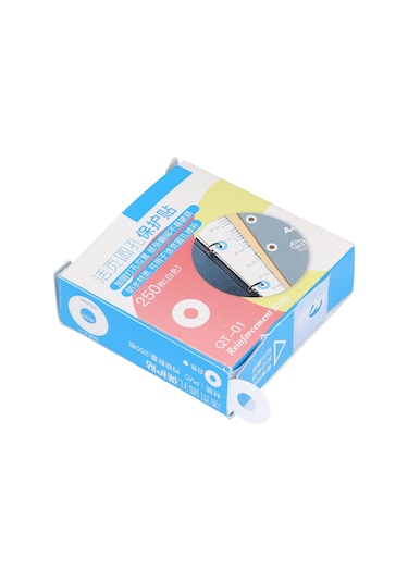 Moveevo Pvc Su Geçirmez Delik Takviyesi Stickerları - 250 Adet/kutu, Dosya-fotoğraf Koruma, Dıy Dekor, Zımba Delik Tamiri, Beyaz 6mm İç/15mm Dış Çap 250 Adet