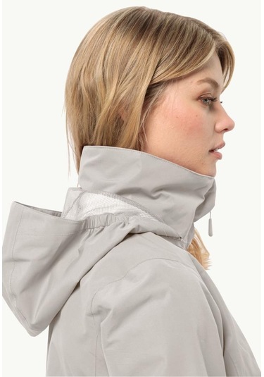 Jack Wolfskin 1111202 5609 Stormy Point 2l Jkt W Dove Kadın Outdoor Ceket 001