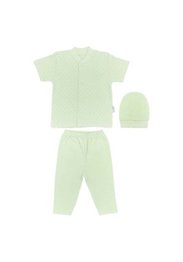 Ilkebebe Sebi Bebe Nokta Puanlı Kısa Kollu Pijama Takımı 2264