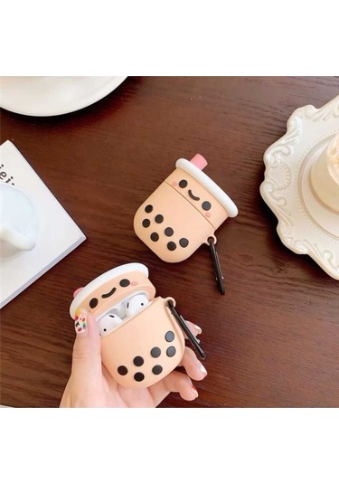 İphone 1/2. Nesil Uyumlu Koruyucu Bluetooth Kulaklık Kılıfı Figürlü Benekli Airpods 1/2. Nesil