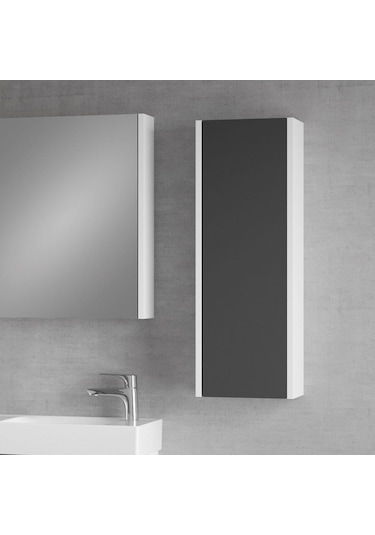 Denko Natalia 25 Cm Mdf Antrasit Gri Banyo Boy Dolabı Antrasit