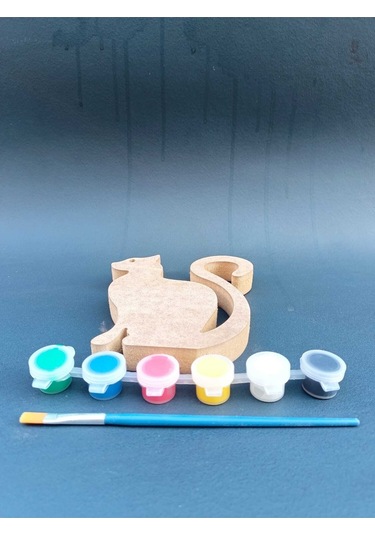 Na Neşeli Ahşap Okul Öncesi Etkinlik .ahşap Boyama Seti.. Eğitici Ahşap Boyası. Oyuncak Hayvan Model Uzunkuyrukkei