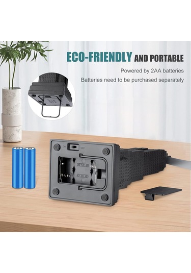 Kosona Siyah Tahta Üstü Uçucu Kovucu Fan - Işık Refraktörü İle Sessiz Çalışır, Asma Kancasıyla İç/ Dış Kullanım İçin Portatif