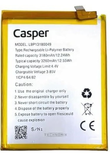 Casper Via G3 Batarya Pil Lbp13180049