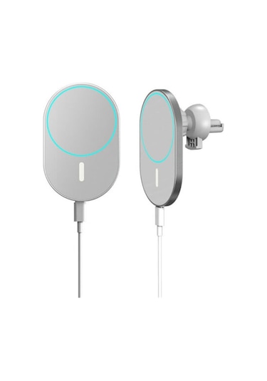 X-19 15w Araç Havalandırma Montajlı Manyetik Kablosuz Şarj Cihazı İphone 12 İçin