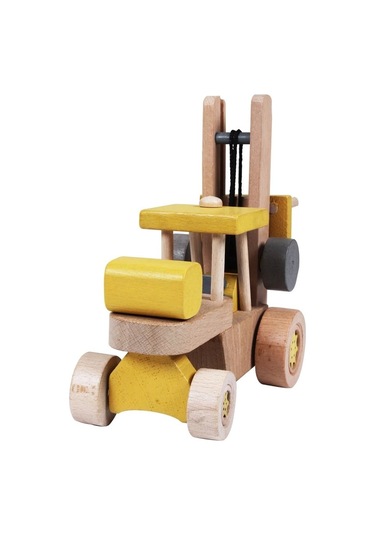 Ahşap Forklift - Sarı