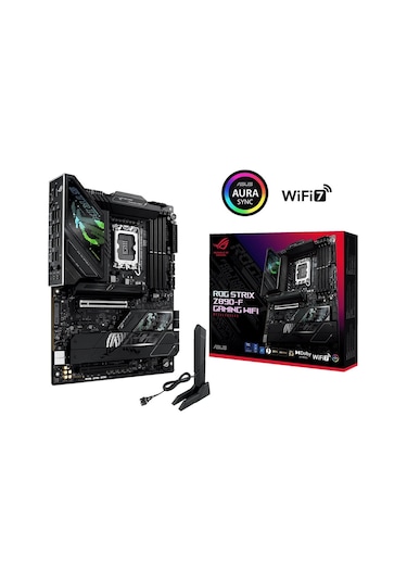 ASUS ROG Strix Z890-F Gaming WiFi 8600MHz (OC) DDR5 Soket LGA1851 M.2 HDMI DP ATX Anakart
