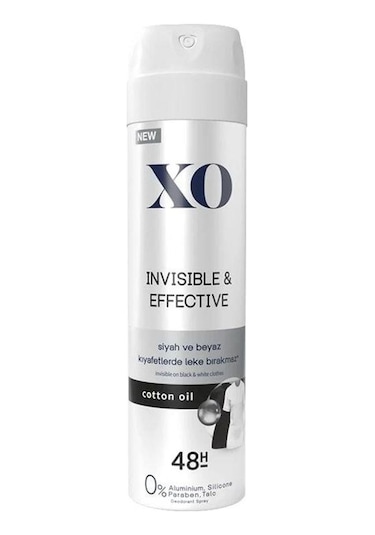 Xo İnvisible & Effective Cooton Oil Kadın Sprey Deodorant 150 ML