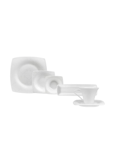 Karaca  Fine Pearl Melita 26 Parça 6 Kişilik Kare Kahvaltı/Servis Takımı