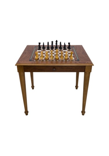 Helena Wood Art Satranç Masası Çekmeceli