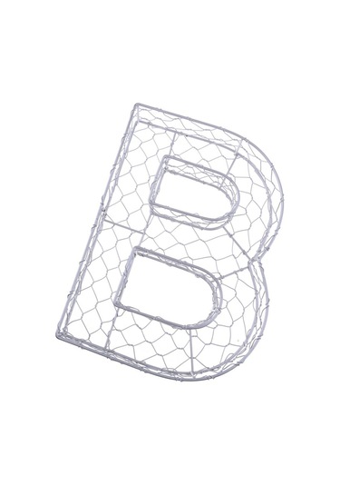 Suntek Magideal Alfabe Demir Tel Çelenk Çerçeve Etli Saksı Metal B