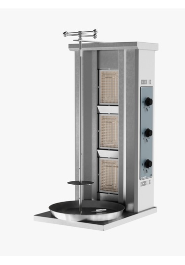 Döner Ocağı Gazlı Nötr Manual Üçlü