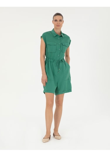 Pierre Cardin Kadın Yeşil Tulum Dokuma 50284677-vr054 Yeşil