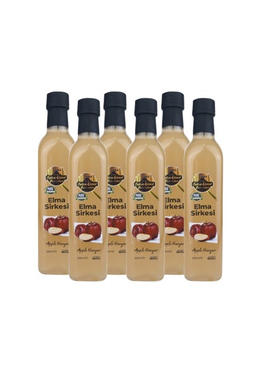 Elma Sirkesi %100 Katkısız Doğal 6x500 Ml Özel Üretim