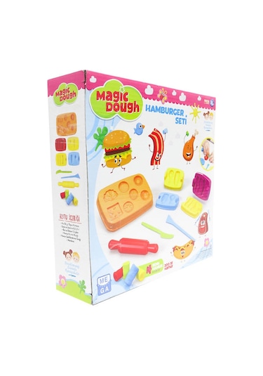 Magic Dough Hamburger Hamur Seti Çok Renkli