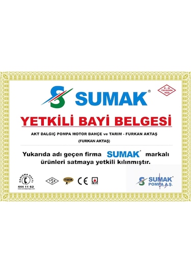 Sumak Sbrm 15 2 1.5 Hp 220V Panolu Bıçaklı Foseptik Pompa
