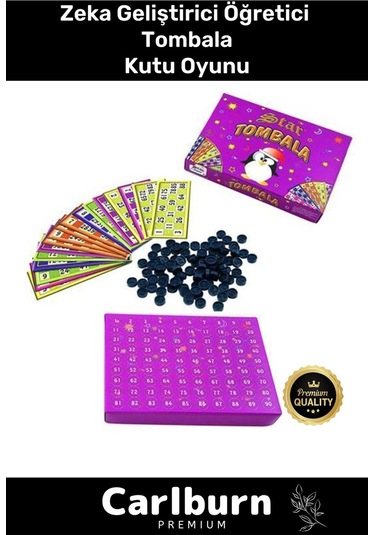 Premium Eğitici Zeka Geliştirici Öğretici Eğlence Aile Parti Yılbaşı Etkinlik Tombala Oyunu