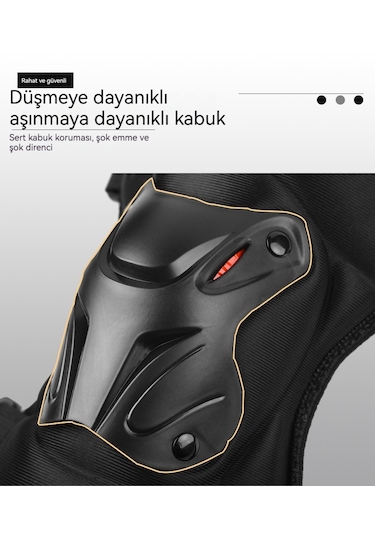 Her Mevsim İçin Motosiklet Sürüş Dizlikleri-siyah Tek Beden Herke