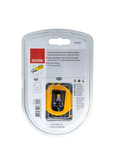 Ceta Form P03-0525 C-Pro Ağır Hizmet Şerit Metre 5mt 25mm