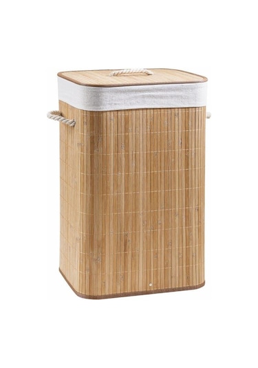 Lorin Bambu Kirli Çamaşır Sepeti Katlanabilir 30 x 60 x 40 CM Diğer