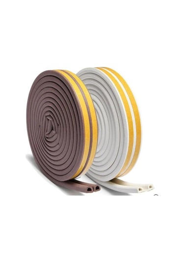 Contacall Bondit 2'li Kauçuk Kapı Ve Pencere Izolasyon Bandı Fitili 14 Metre Siyah