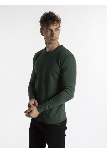 Trussardi Trussardı Erkek Kazak  TRRD003624 Yeşil