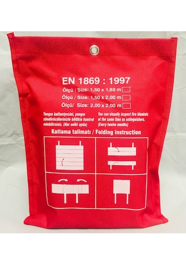 Robotıx Rb-Fb1010C Yangın Battaniyesi 1 x 1 M