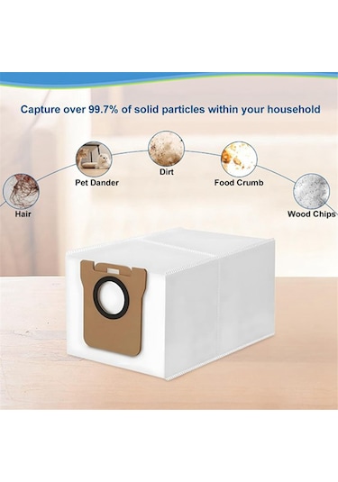 Xurunkeji 12 Adet Xiaomi Robot Vakum X20+/x20 Plus Yedek Parça Aksesuarları Toz Torbası İçin Uygun