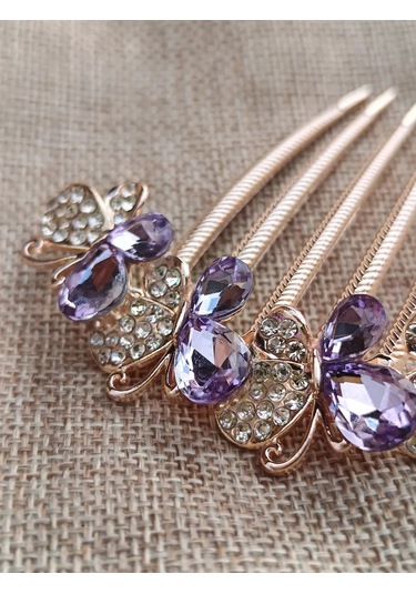 Villovatik Mariana Anahtar Topaç Yelek Shish - Mor Cam 153135826 Diğer