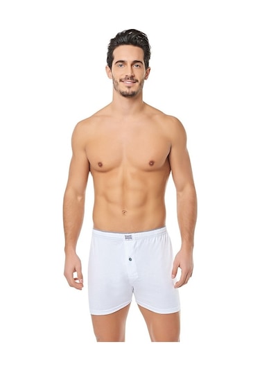 Tutku TER0117 Penye Düğmeli Erkek Boxer 6'lı