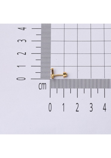 Bilezikci 14 Ayar Altın Baget Taşlı Tragus Küpe Kphsy14k22499 Sarı