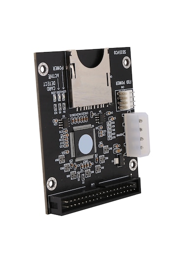 Xurunkeji Sd To 3.5 İnç Ide 40 Pin Dönüştürücü Kart Ide Sd Kart Adaptörü Ssd Gömülü Depolama Adaptörü Kartı Ide Genişletme Kartı