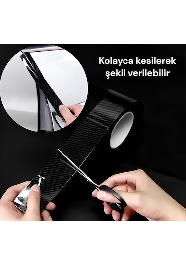 6d Kapı Eşiği Bagaj Altı Kapı Direği Şerit Folyo Boyut10cmx3metre