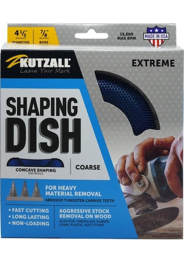 Kutzall Dw412x90 Kalın Diş Çanak Törpü 115 Mm Taşlama İçin