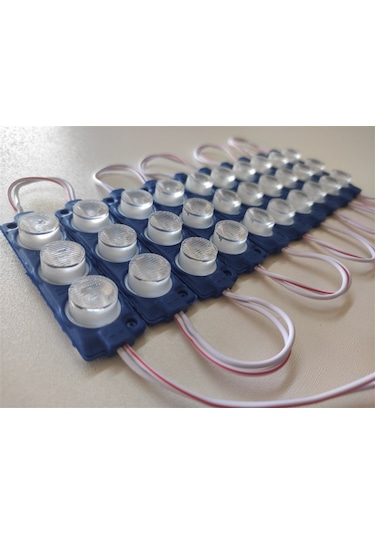 Replax Carub Camlı Parmak Led Lamba Mavi 12 Volt Su Geçirmez 10'lu 3m